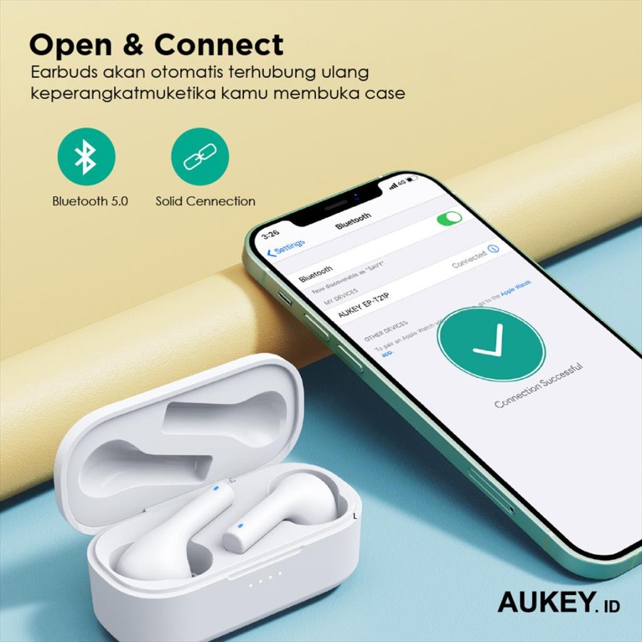 Headset/TWS Aukey EP-T21P Wireless Charging Earbuds 10mm Drivers IPX6