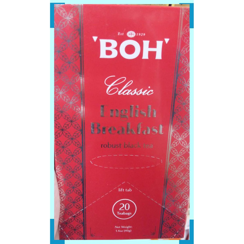 

BOH | classic english breakfast | robust tea | 40 gram |