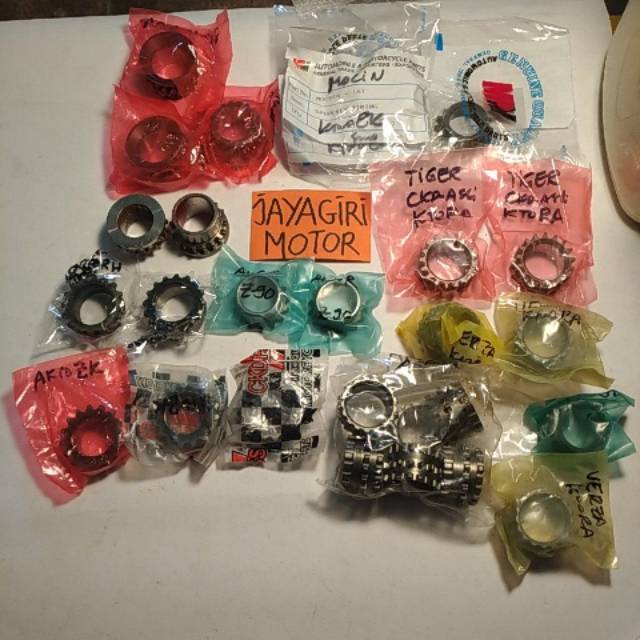 Gigi Krug As Tiger Revo New Mega Pro Monoshock Motor China 16T Z90 CB GL CDI Verza Kruk Ker Gear Gir