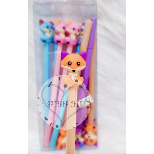 

1 LUSIN PULPEN GEL TUPAI LUCU IMUT / BOLPEN GEL KARAKTER 12PC /