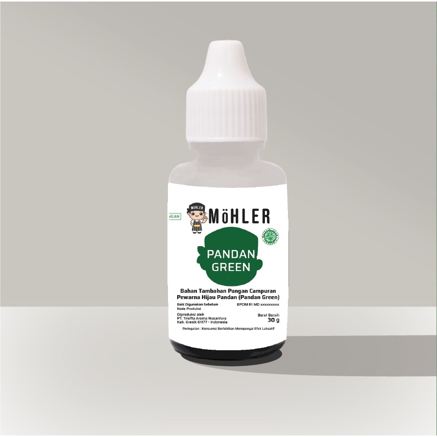 MOHLER Coloring Pandan Green (KLIK KOMBO HEMAT UNTUK  BELI 1 GRATIS 1)