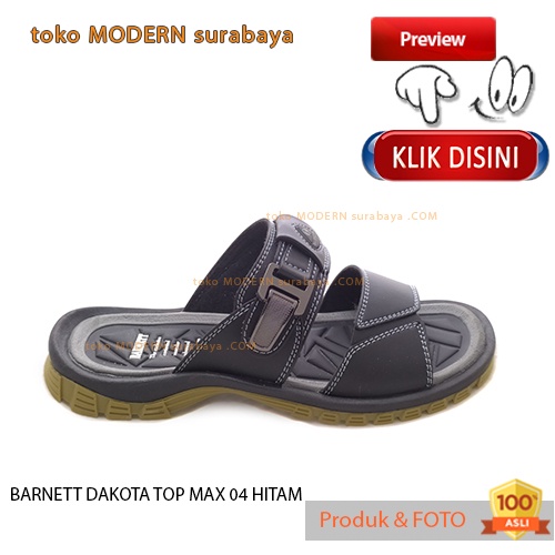 BARNETT DAKOTA TOP MAX 04 HITAM sandal pria casual sandal slide