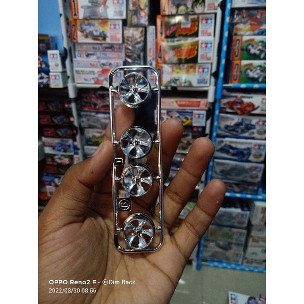 Tamiya Wheel Velg A Spoke PP Medium Silver Plated