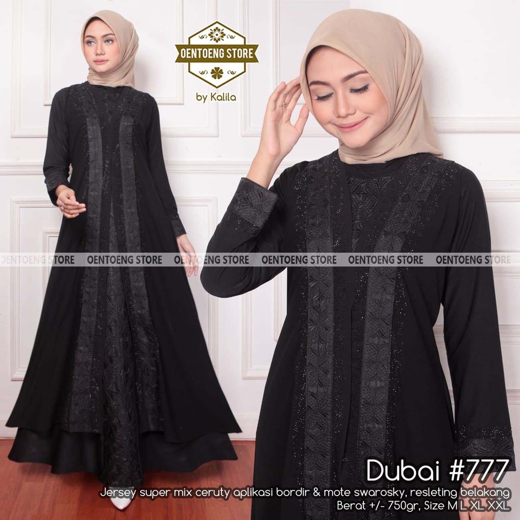PROMO MURAH GAMIS ARAB HITAM Abaya Arab Turkey Dubai 777 Jubah India Umroh  Jalabiya Mesir
