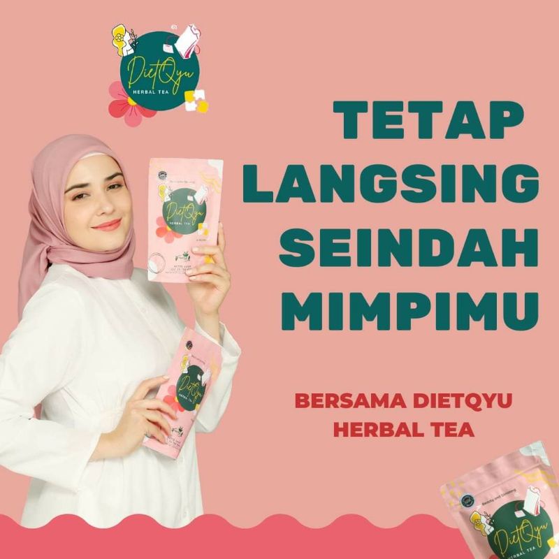 [COD] 55.000 TEH HERBAL PELANGSING DIETQYU AMAN ORIGINAL