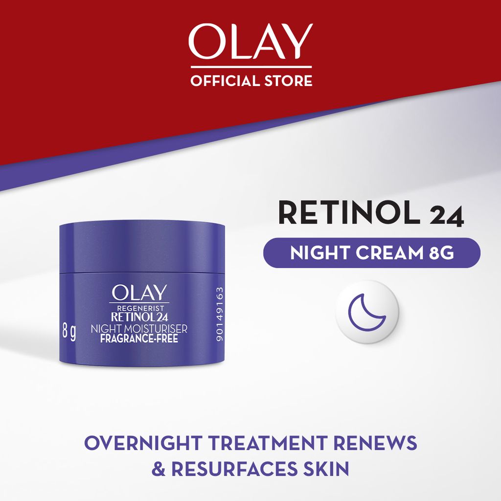 Olay Retinol Krim Malam Pelembab Wajah Anti Aging 8gr