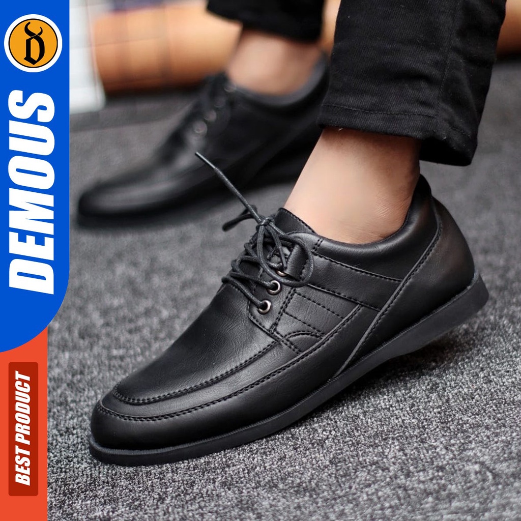 DEMOUS Hyoga - Sepatu Formal Pantofel Pria