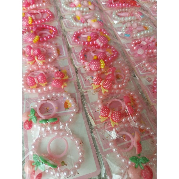 [ULTRATOYS] Gelang cincin anak 1set accecories anak perempuan