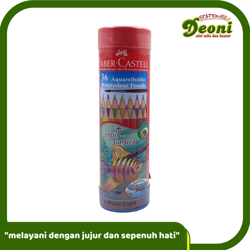 

FABER-CASTELL Watercolour Pencils in Round Tin 36L Pensil Warna