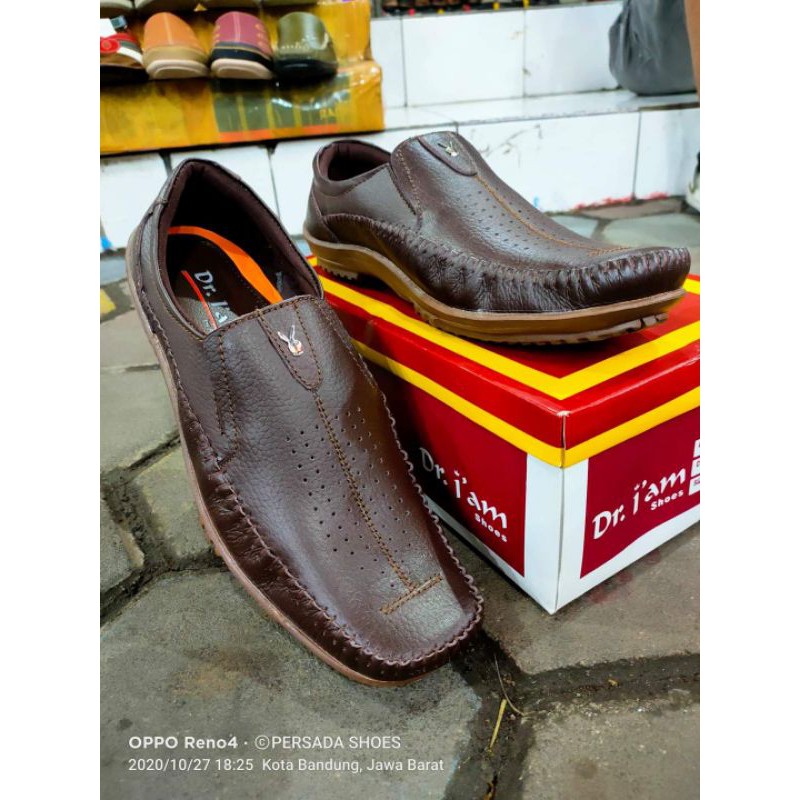 Sepatu Casual Kulit Pria Dr Iam KR 03 ( Produksi Sendiri )