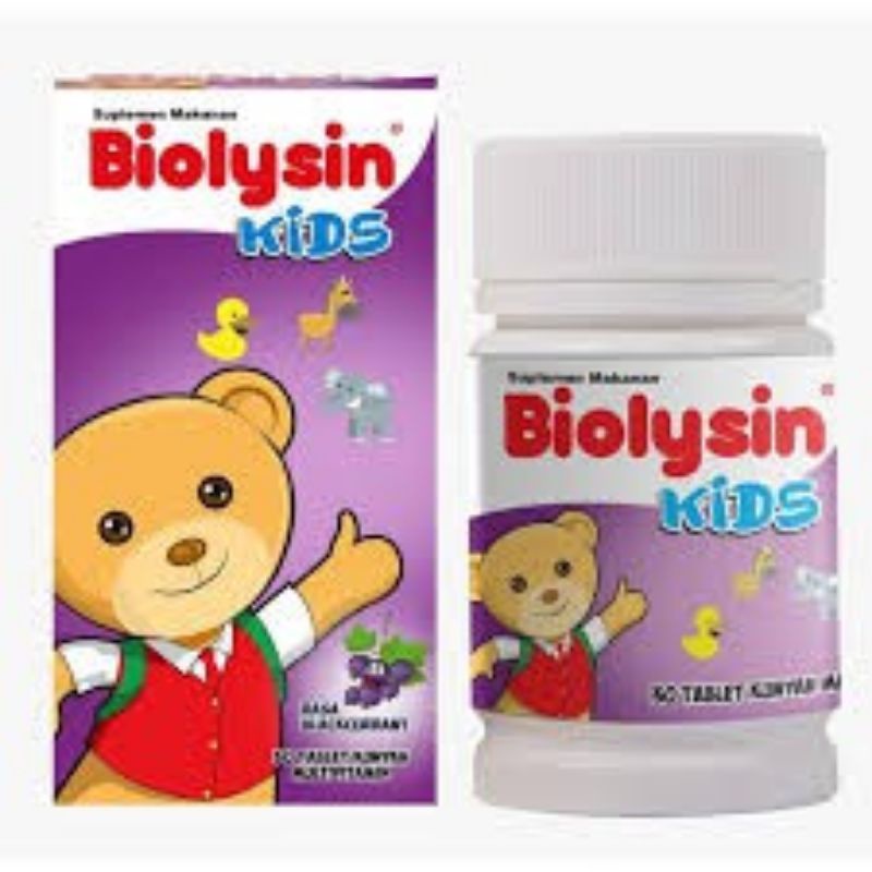 BIOLYSIN KIDS TABLET ORANGE / STRAWBERRY / BLACKCURRANT 30'S TABLET BERNO