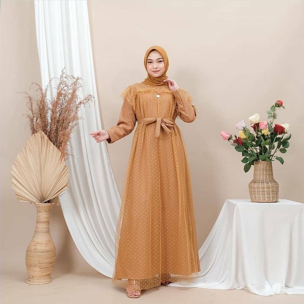 MISKA MAXI IK MOSSCRAPE MIX TILE Gamis Wanita Gamis Wanita Terbaru 2021 Gamis Murah Meriah Promo Gamis Remaja Gamis Muslim Kondangan Gamis Polos BEST SELLER