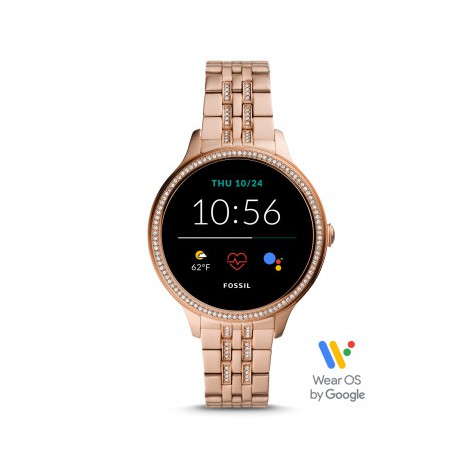 Fossil Gen 5 E Smartwatch Rose Gold Stainless Steel FTW6073