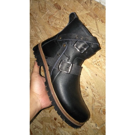 Sepatu boots 2268 engineer- sepatu boots kulit asli - sepatu boot cowboy - harley-davidson by xrider