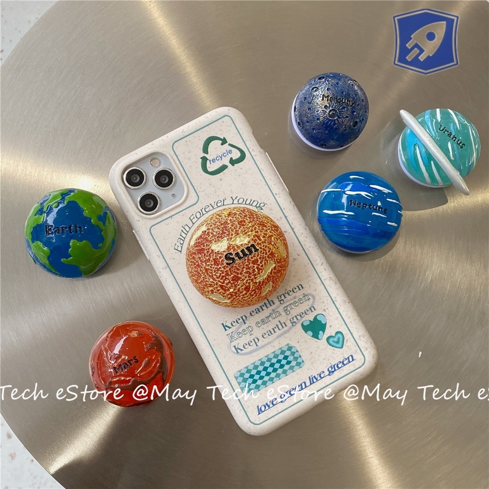 Phone Stand Planet Bumi Keep Earth Green iPhone X XS XR XSMAX 11 12 13 PRO PROMAX