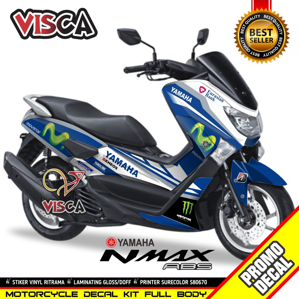 Decal Stiker Nmax Old Stiker Motor Nmax Movistar
