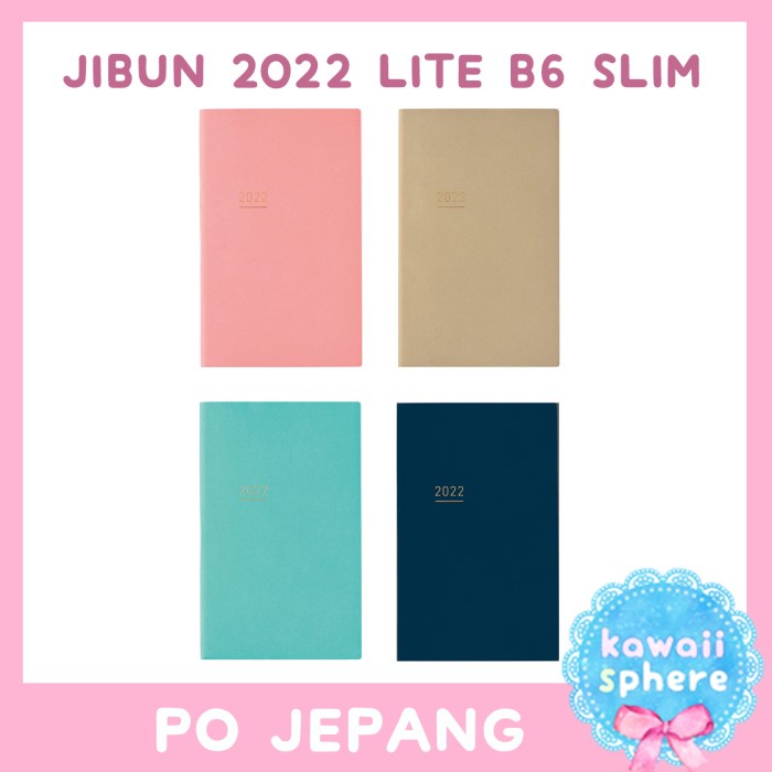 

[RESTOCK] Kokuyo Jibun Techo Lite 2022 Mini B6 Slim Diary | Jibun 2022 - Navy