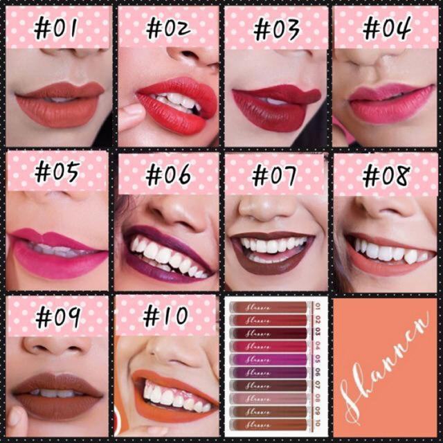 Lip Matte Lipstik Shannen 100% ORI