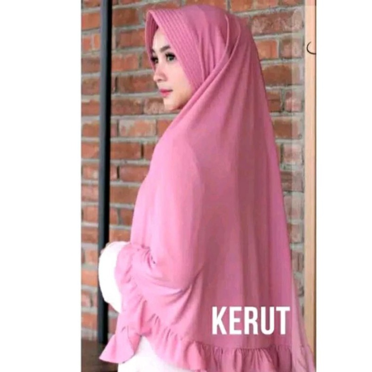 HIJAB BERGO PET/NON PET REMPEL JUMBO