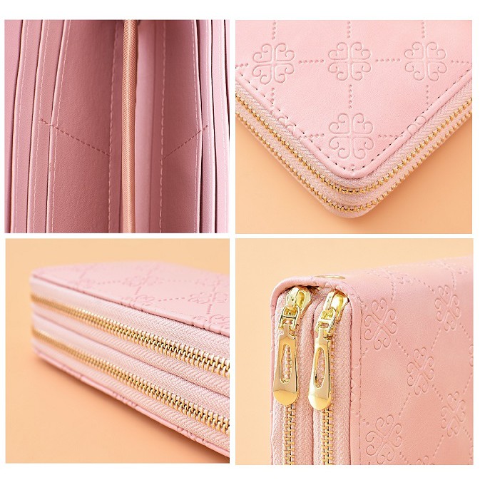 Puas Banget Sama Kualitas Dompet Ini JX 648 - Dompet Import Panjang Double Resleting - Dompet Wanita - Dompet Import - Dompet Import Berkualitas - Dompet Pesta - Dompet Uang - Dompet Kartu - Dompet HP