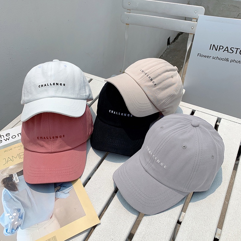 Topi Baseball Desain Alfabet 5 Warna Gaya Hipster Korea Untuk Pelajar