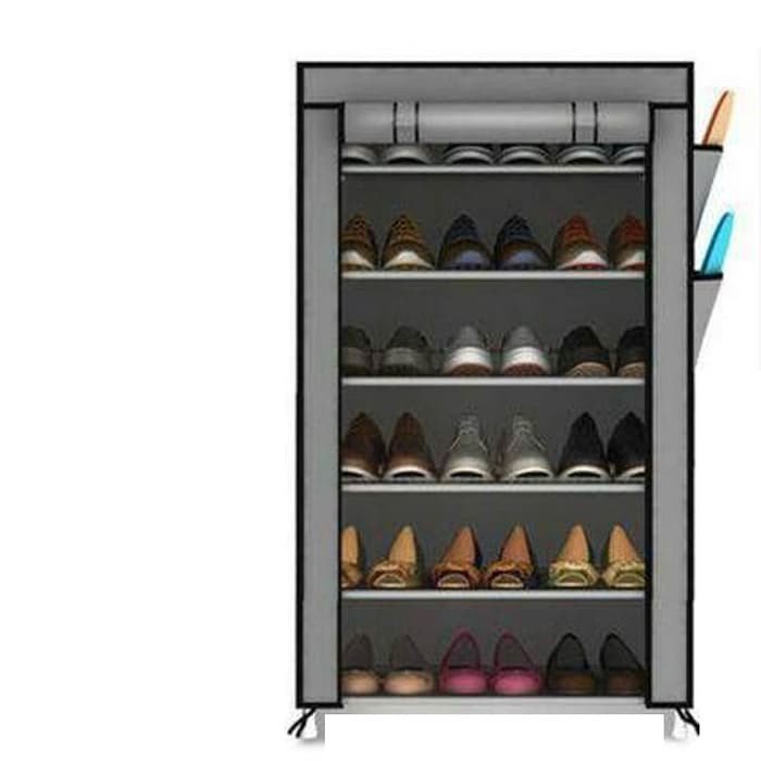 Diy Rak Sepatu Susun 6 Elegant Amazing Shoes Rack Organizer Dust Cover A1028 Shopee Indonesia