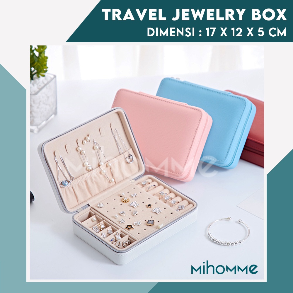 Kotak Perhiasan Jewelry Storage Box Tempat Penyimpanan Cincin Kalung L