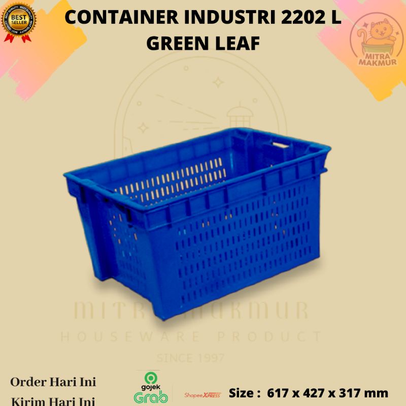 NEW!! CONTAINER INDUSTRI 2202 L GREEN LEAF