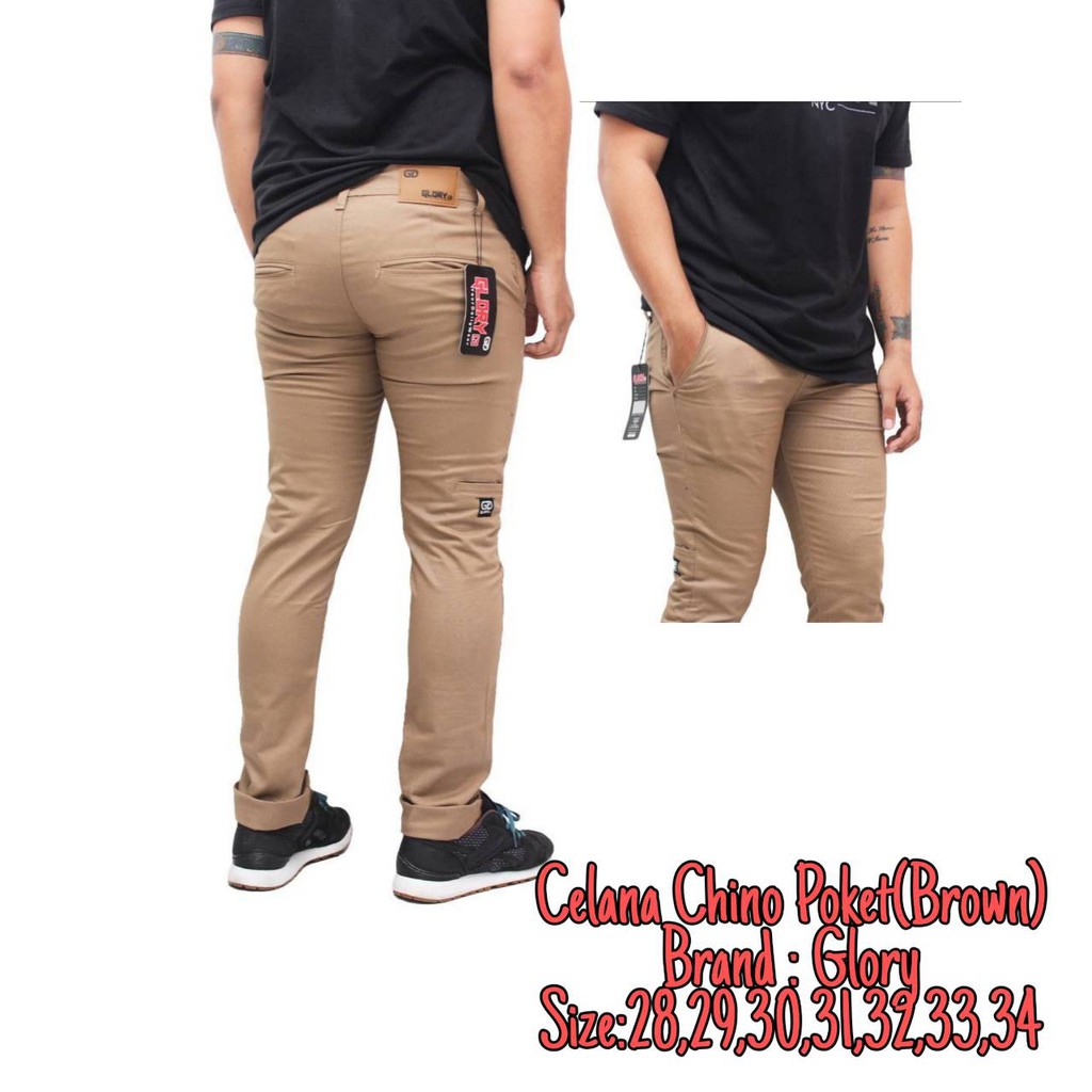 Celana panjang pria pensil celana chino pria semi SLIM FIT  celana chino pocket pria original