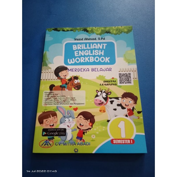 buku brilliant english workbook kelas 1 sd semester 1