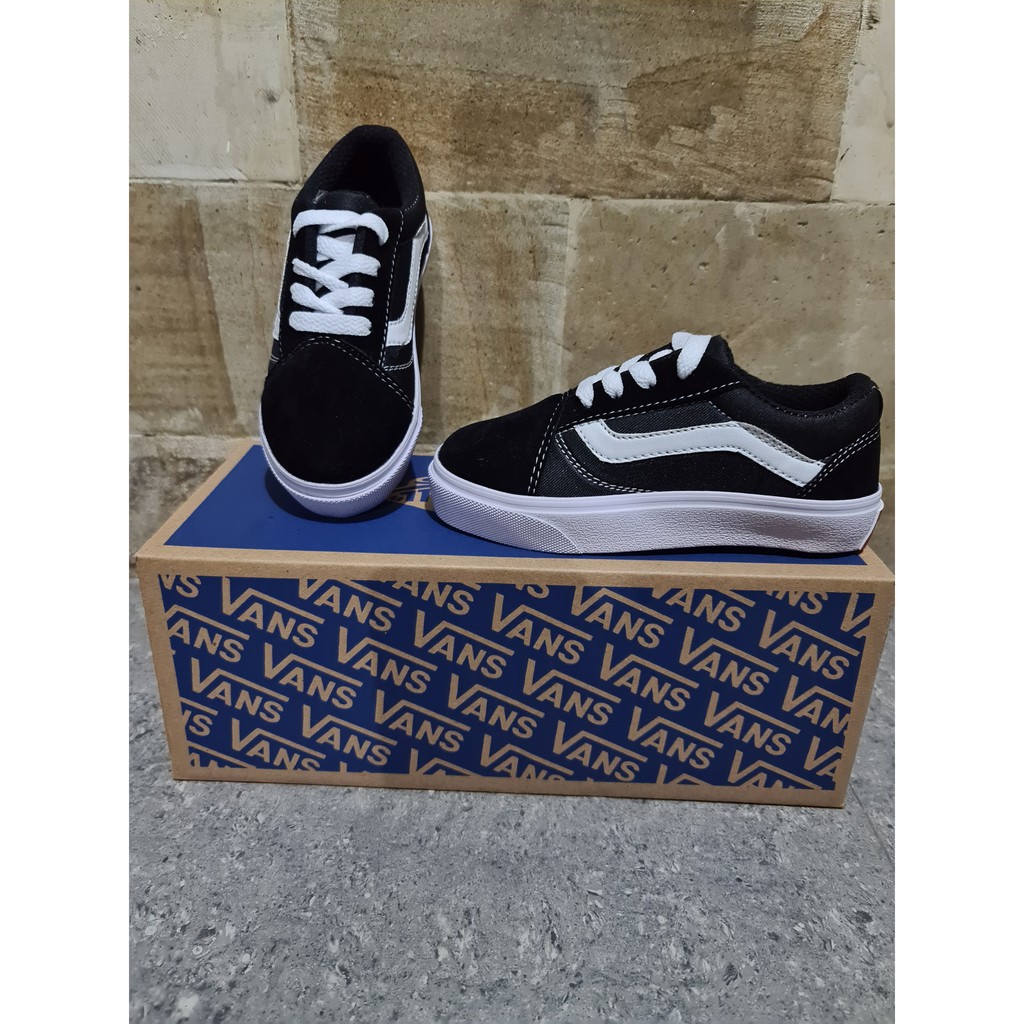 (BONUS KAOS KAKI) SEPATU VANS OLD SKOOL ANAK MODEL TALI/ SEPATU VANS BALITA / VANS ANAK SIZE 26-30