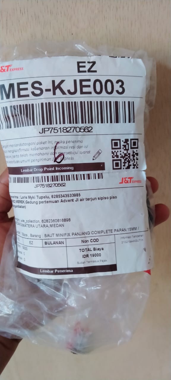 Baut Minifix Panjang Complete Papan 15mm / Baut Knock Down 15mm