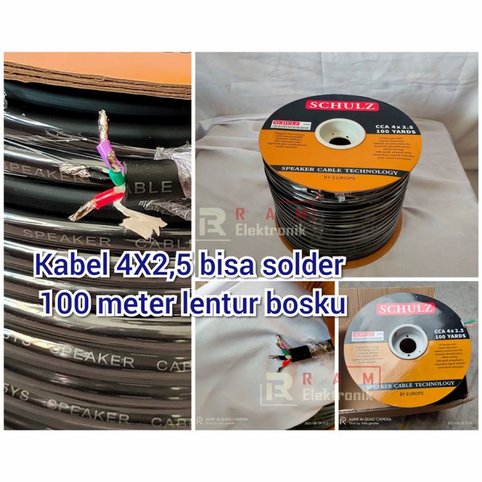 Kabel Speaker Spiker Schulz 4x2.5 / 4x2 5 Ecer Eceran 1 Yard