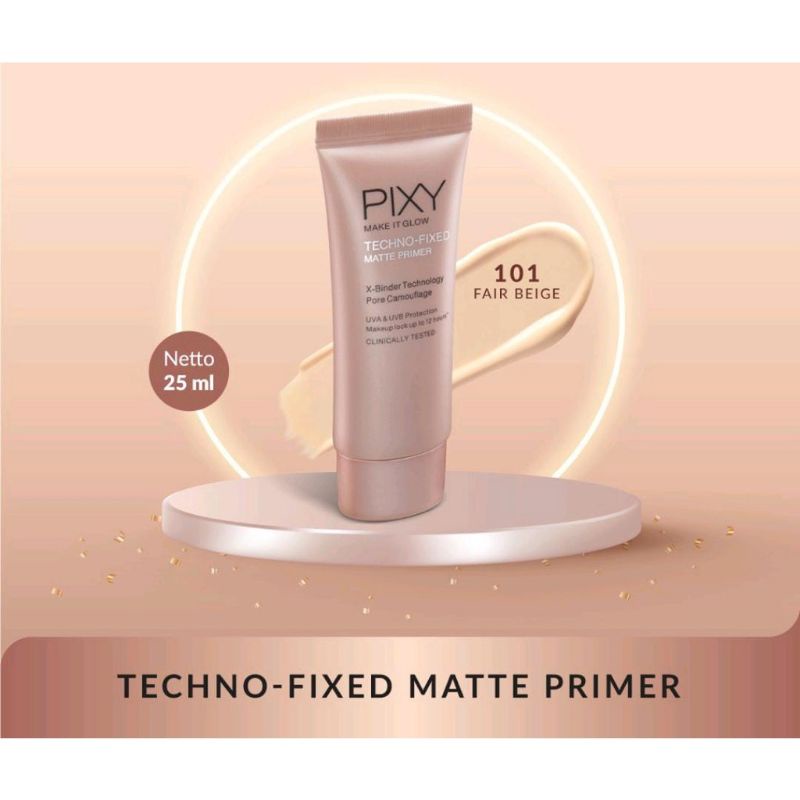Pixy mate it glow techno-fixed matte primer 101 fair beige 25ml