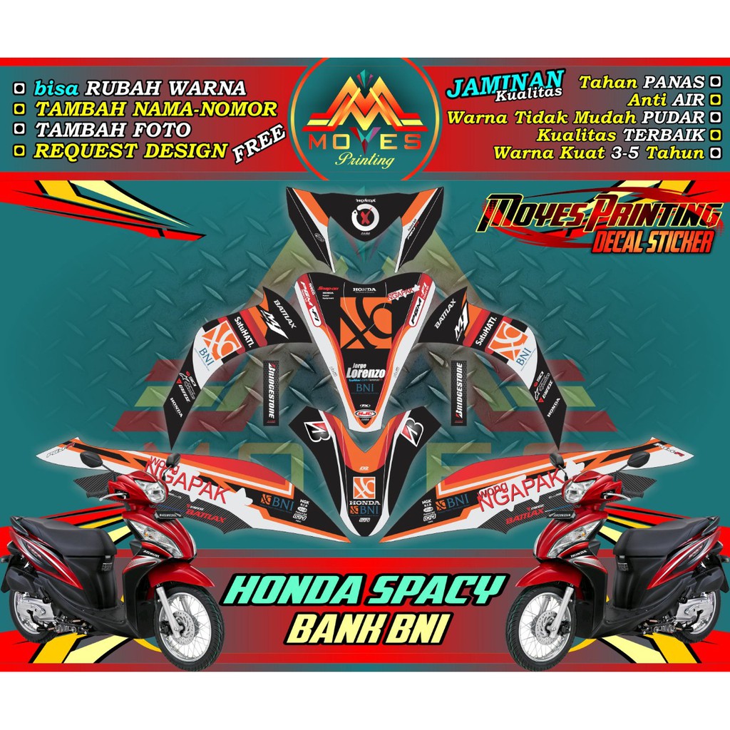 stiker spacy decal stiker spacy stiker motor spacy full body stiker motor honda spacy full body