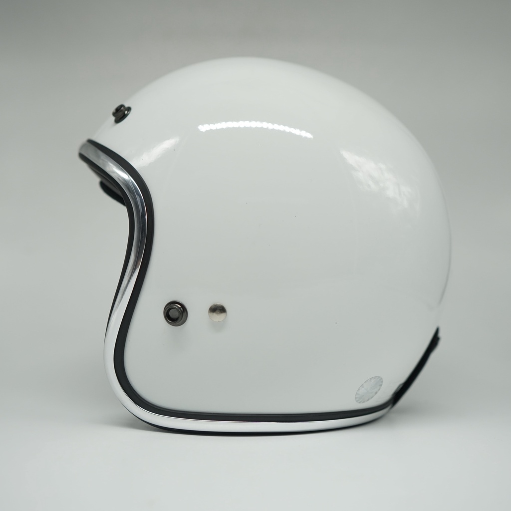 Helm Retro SADA Jitsu White  ( Helm Classic / Helm Klasik / Helm Vespa / Helm Bogo )