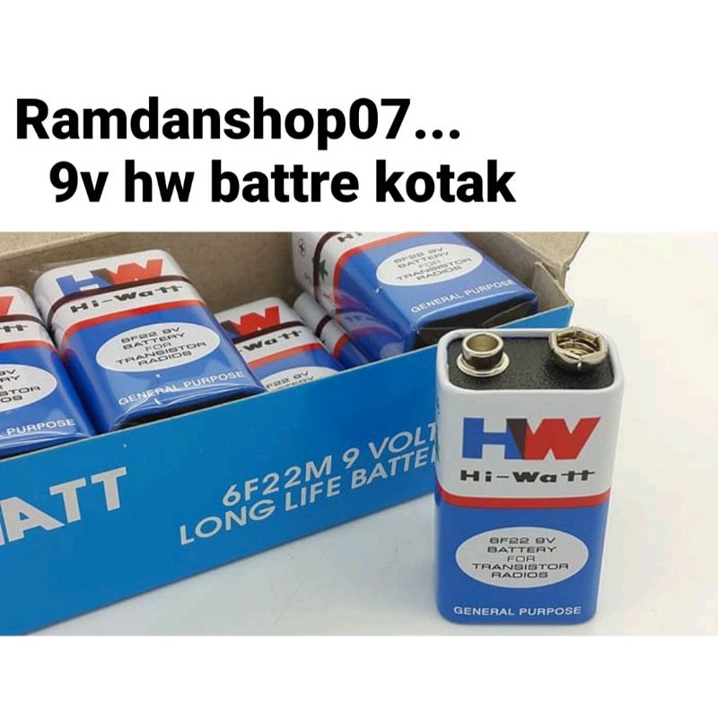 batre 9v hw non cas batre kotak berkualitas terjamin
