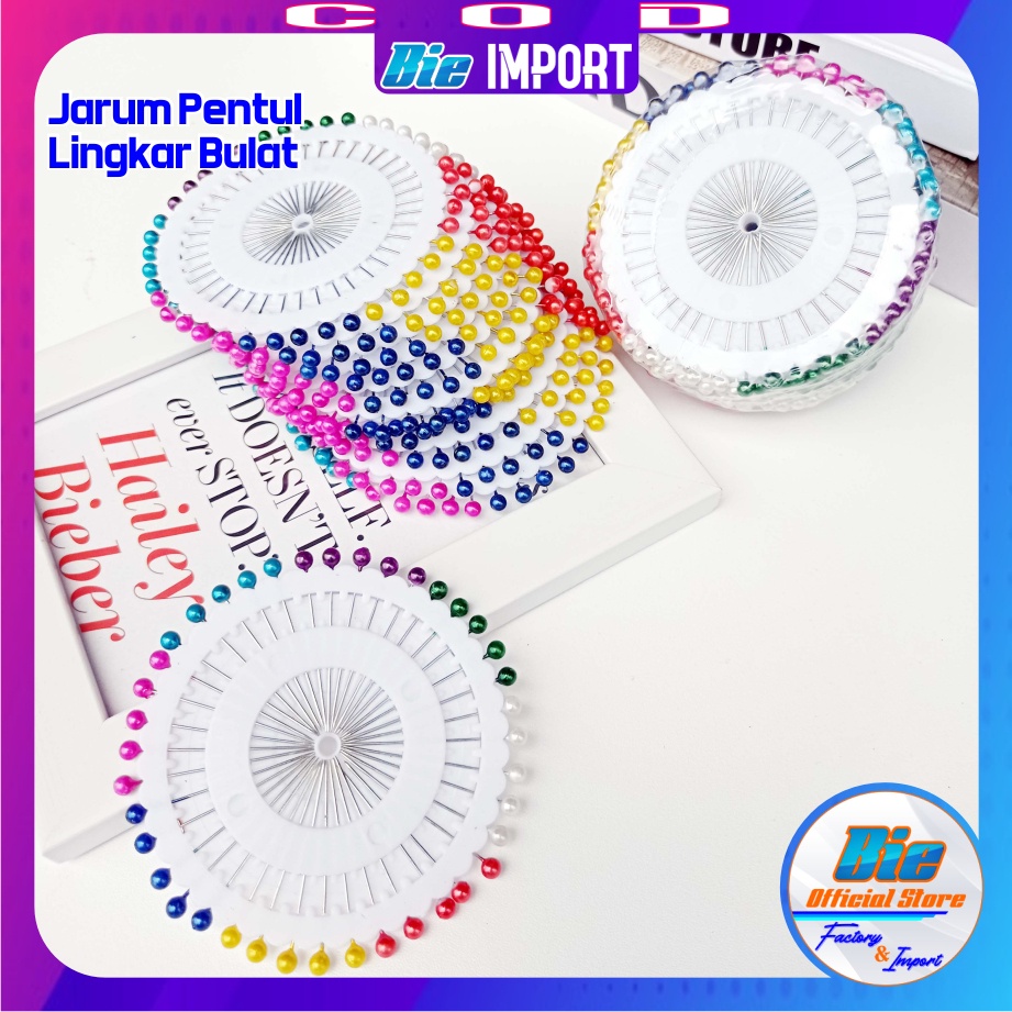 50 Pcs Jarum Pentul Size Besar Impor / Jarum Jilbab / Peniti Jilbab