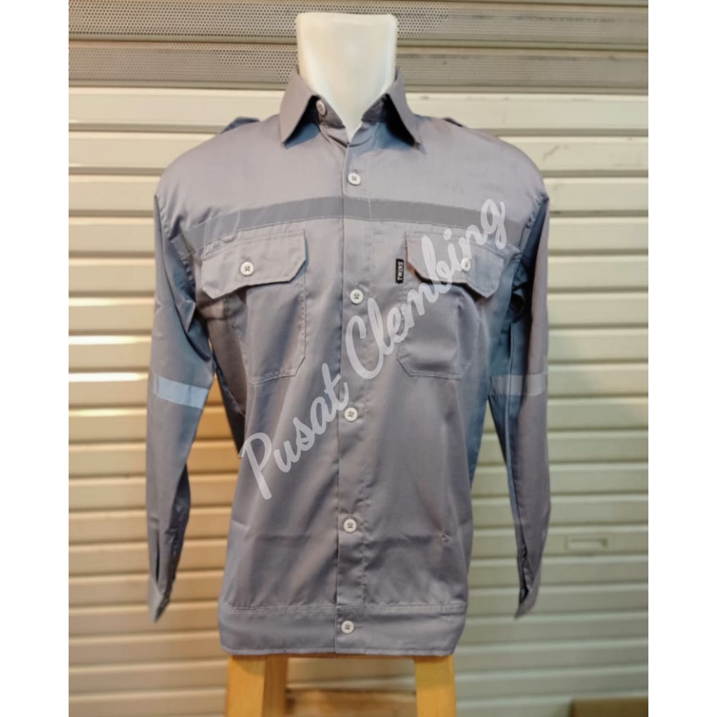 BAJU KERJA SAFETY / SERAGAM KERJA / LENGAN PANJANG / MURAH