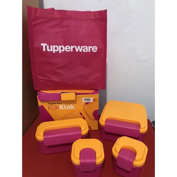 tupperware klik klak set original