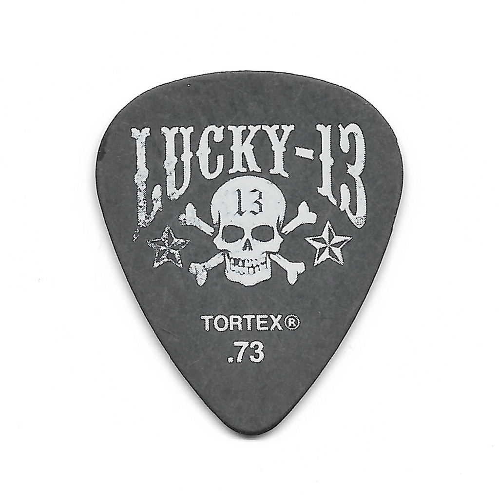 Jim Dunlop L13R073 Cafe 13 .73 mm Pick Gitar Lucky 13 Artist Series