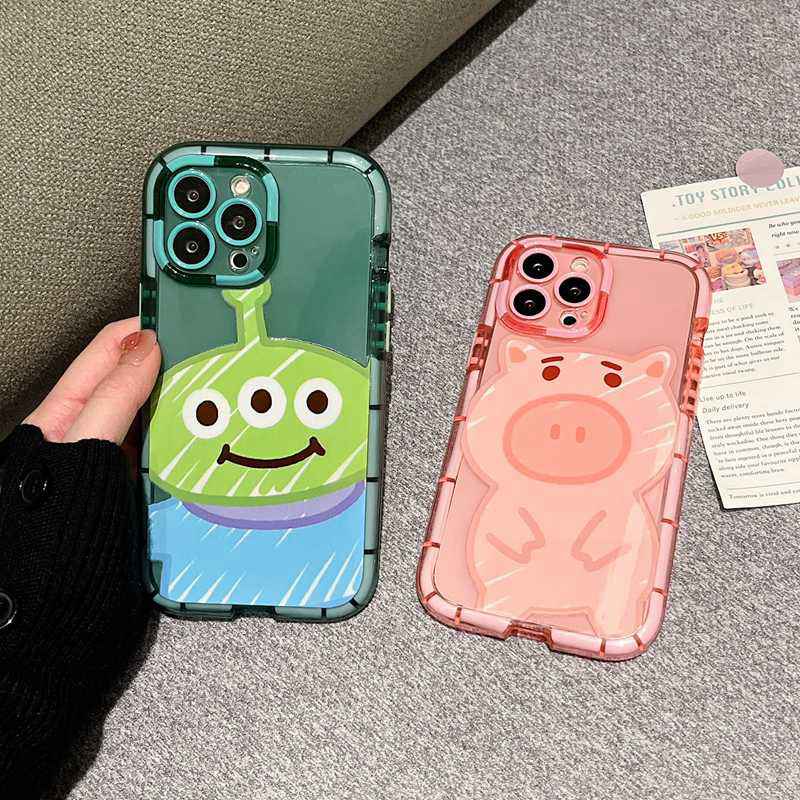 Glowing At Night Soft Case iP iPhone 11 12 13 Pro Max Cute Pig &amp; Monster Casing Apple