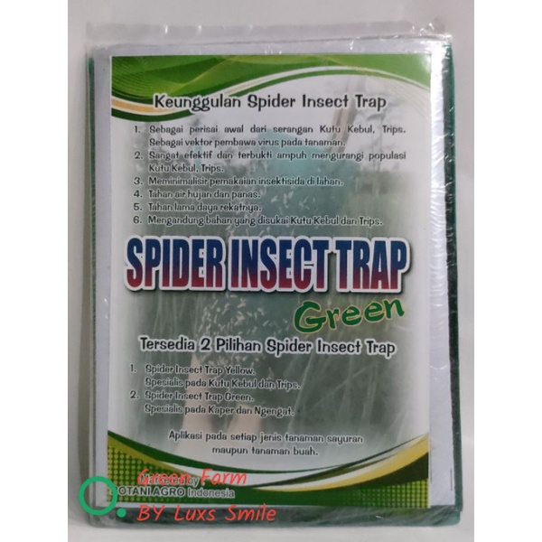 Sale 12.12 Spider Insec Trap isi 20 Lembar Perangkap Hama Serangga lem lalat buah