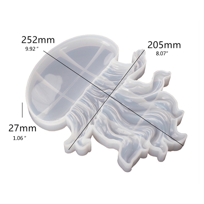 SIY  Mould Cute Marine Animal Resin Molds Coaster Crystal Molds Jellyfish Shape DIY Casting Marine Life Ocean Theme for Kids