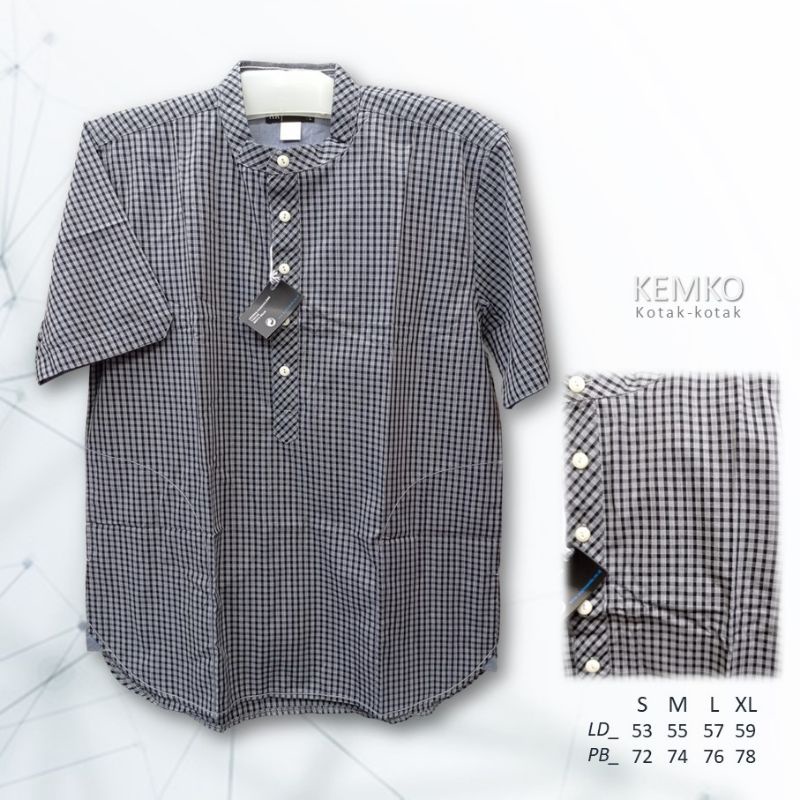 Baju Koko Kotak-Kotak