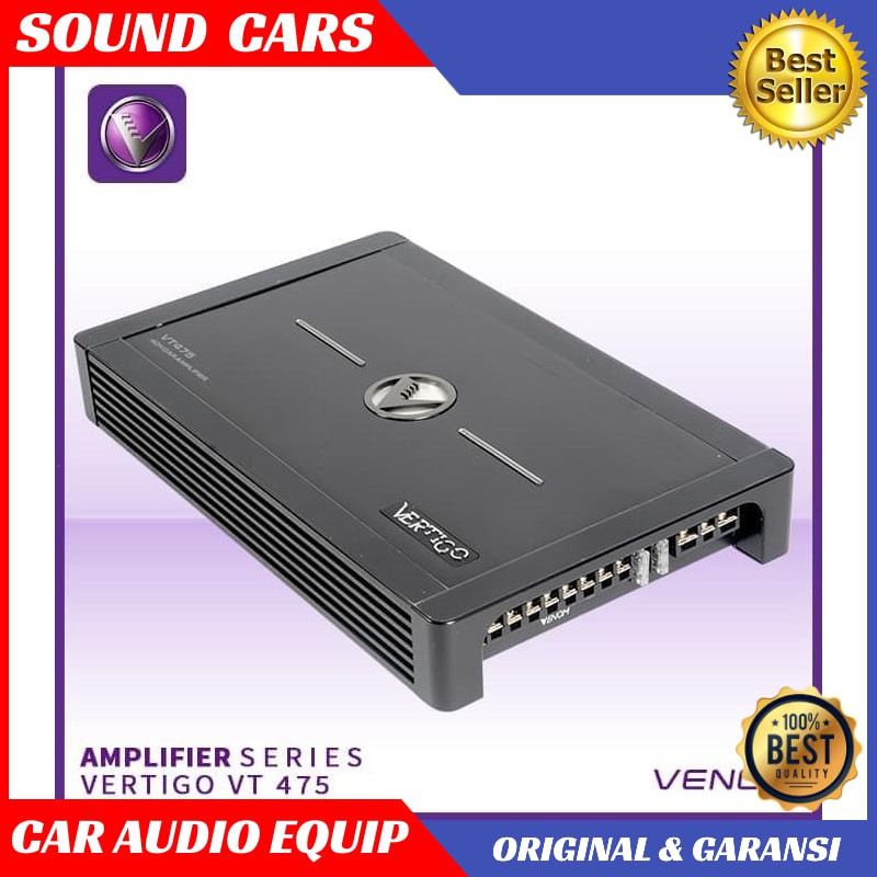 VENOM VERTIGO VT 475 POWER VENOM VT475 AMPLIFIER 4 CHANEL Best Quality Garansi Original
