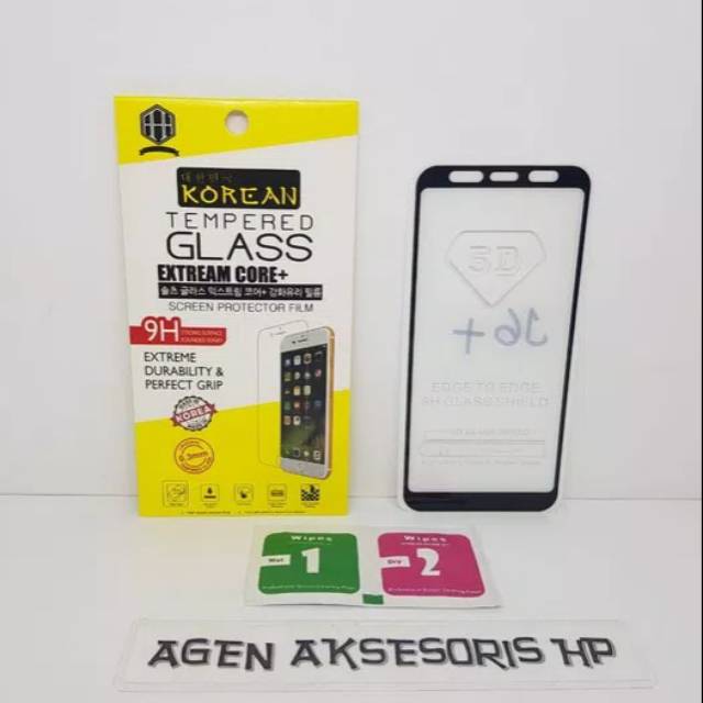 KOREAN Tempered Glass 5D Samsung J6 Plus 6.0&quot; FULL SCREEN Guard Samsung J6+ J610 FULL GLUE