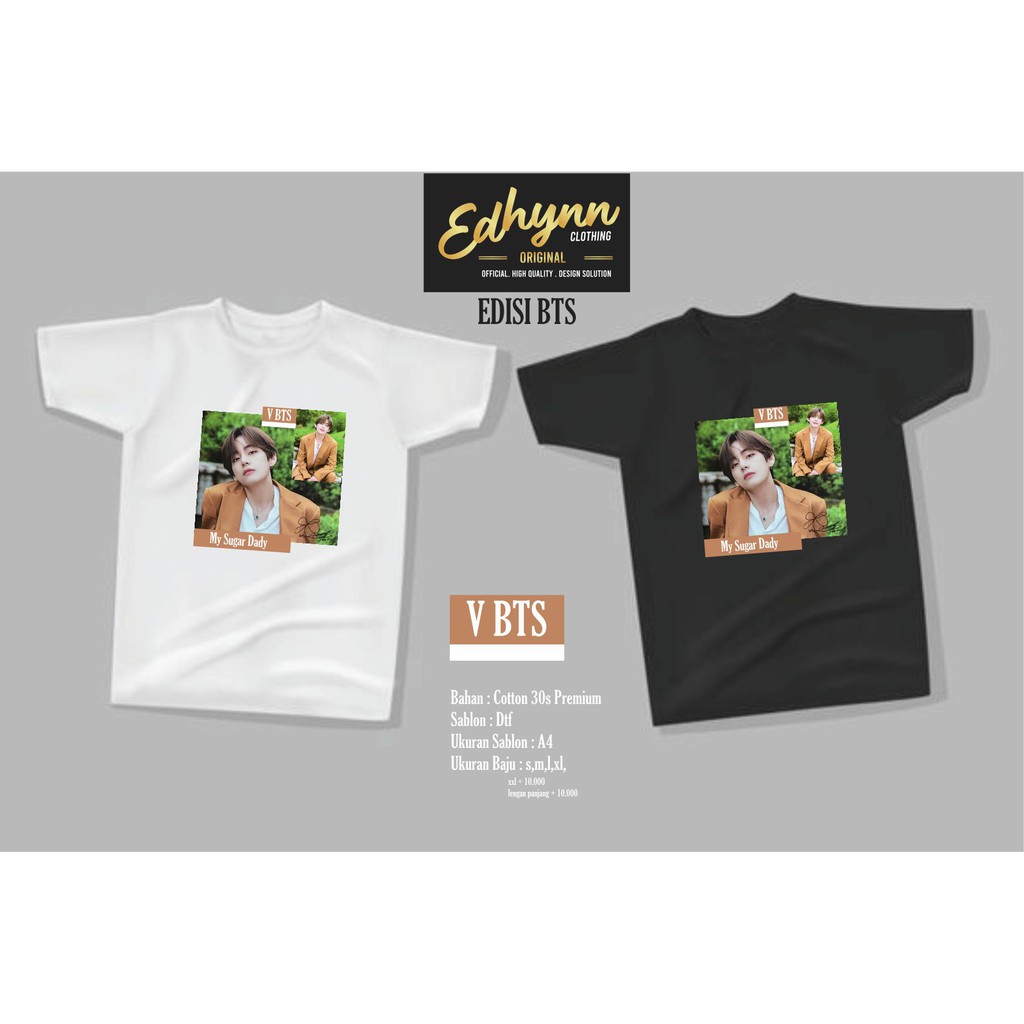 Baju Kaos BTS ARMY korea Untuk Anak, Remaja, Dewasa Bahan Katun Combed 30s Nyaman (BISA COD)