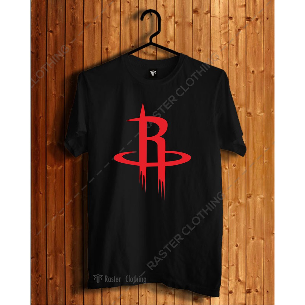 Kaos Tshirt Baju Basket NBA Team Houston Rocket Logo
