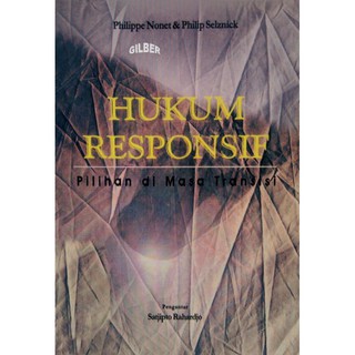 Cover Buku 'Hukum Responsif_Pilihan Di Masa Transisi'